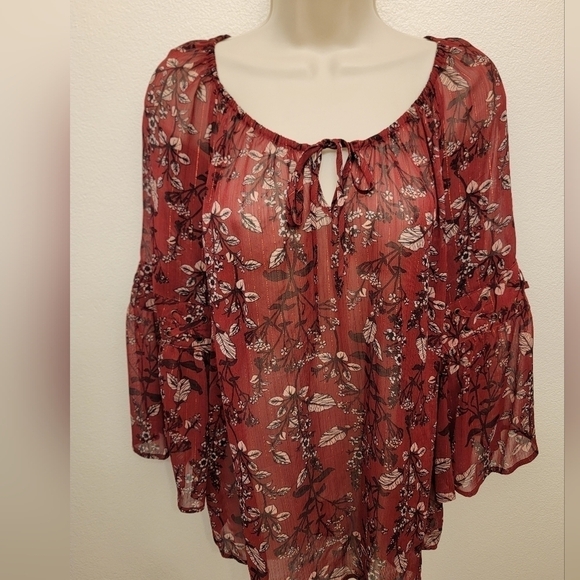 Style & Co. Tops - Style & Co Peasant Blouse